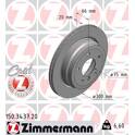 Brake disc set (2) ZIMMERMANN - 150.3437.20