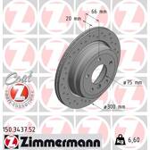 Brake disc set (2) ZIMMERMANN - 150.3437.52