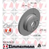 Brake disc set (2) ZIMMERMANN - 150.3450.20