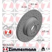 Brake disc (per unit) ZIMMERMANN - 150.3451.52