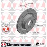 Brake disc set (2) ZIMMERMANN - 150.3498.52
