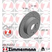 Brake disc set (2) ZIMMERMANN - 200.2523.52