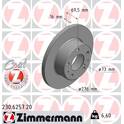 Brake disc set (2) ZIMMERMANN - 230.6257.20