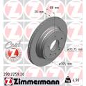 Brake disc set (2) ZIMMERMANN - 290.2259.20