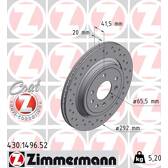 Brake disc set (2) ZIMMERMANN - 430.1496.52