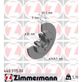 Brake disc (per unit) ZIMMERMANN - 440.3115.00