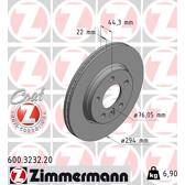 Brake disc set (2) ZIMMERMANN - 600.3232.20