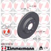Brake disc set (2) ZIMMERMANN - 600.3232.52