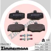 Rear brake pad set ZIMMERMANN - 21545.155.1