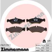 Rear brake pad set ZIMMERMANN - 21621.170.1
