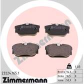 Rear brake pad set ZIMMERMANN - 23224.165.1