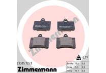 Rear brake pad set