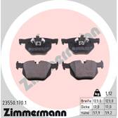 Rear brake pad set ZIMMERMANN - 23550.170.1