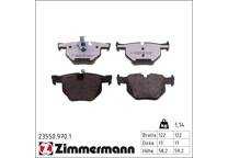 Rear brake pad set