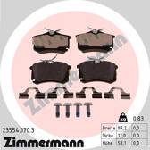 Rear brake pad set ZIMMERMANN - 23554.170.3