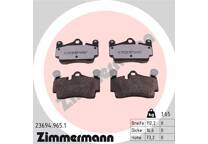 Rear brake pad set