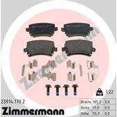 Rear brake pad set ZIMMERMANN - 23914.170.2