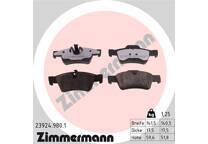 Rear brake pad set