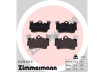 Rear brake pad set
