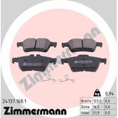 Rear brake pad set ZIMMERMANN - 24137.168.1