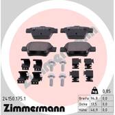 Rear brake pad set ZIMMERMANN - 24150.175.1
