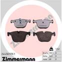 Rear brake pad set ZIMMERMANN - 24458.970.1