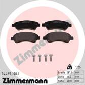 Rear brake pad set ZIMMERMANN - 24465.190.1