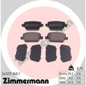 Rear brake pad set ZIMMERMANN - 24537.160.1