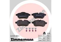 Rear brake pad set