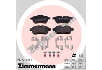 Rear brake pad set