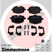Rear brake pad set ZIMMERMANN - 24704.180.2