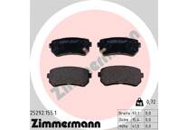Rear brake pad set