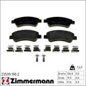 Remblokkenset voor ZIMMERMANN - 23599.190.2