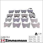 Remblokkenset voor ZIMMERMANN - 24888.170.2