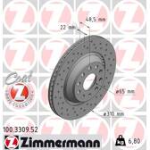 Set van 2 remschijven ZIMMERMANN - 100.3309.52