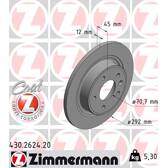 Set van 2 remschijven ZIMMERMANN - 430.2624.20
