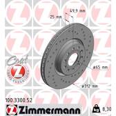 Set van 2 remschijven ZIMMERMANN - 100.3300.52