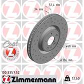 Remschijf (per stuk) ZIMMERMANN - 100.3357.52