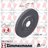 Set van 2 remschijven ZIMMERMANN - 230.2384.52