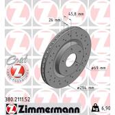 Set van 2 remschijven ZIMMERMANN - 380.2111.52