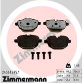 Set remblokken achter ZIMMERMANN - 24561.975.1