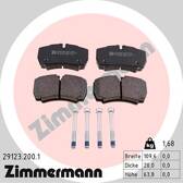 Set remblokken achter ZIMMERMANN - 29123.200.1